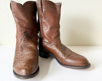 Justin H1417 Brown Leather Cowboy/Western Boots Sz 7D Justin Women main image 4