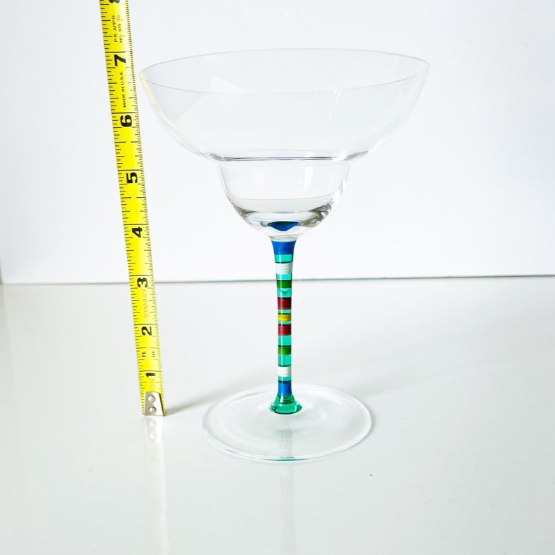 6 Crate & Barrel CAPRICE Margarita Glasses Tall Fiesta Etsy