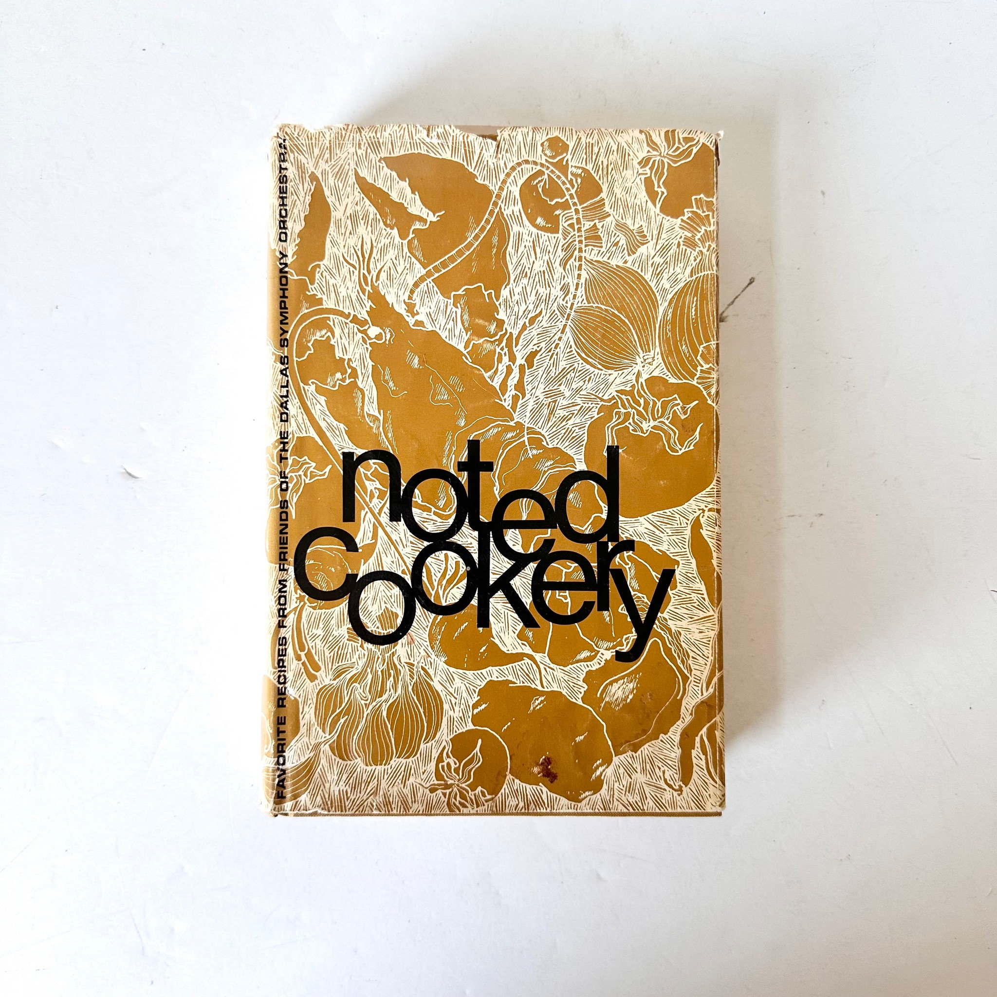 1969 Texas Cookbook, Noted Cookery Cookbook Dallas Symphony Orchestra League, Southern Vintage Recipes, 70s Mid Century Cook Book