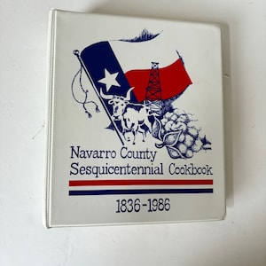 1986 Vintage Texas Cookbook Navarro County Sesquicentennial Cookbook, 80s Cookbooks, Vintage Texas Recipes, Southern Cookbooks, Easy Recipes