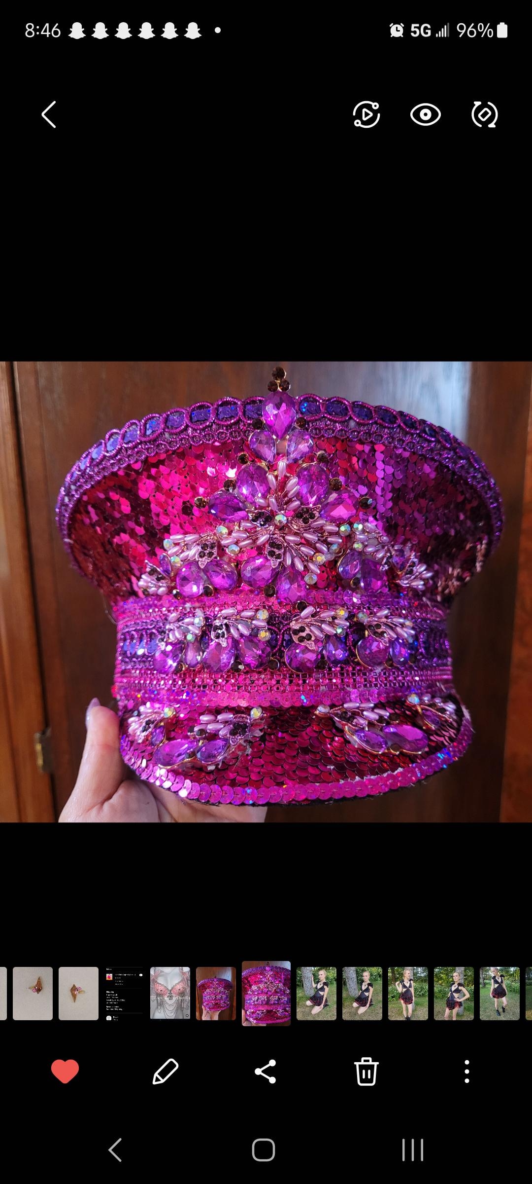 Hot Pink Captain Hat - Etsy