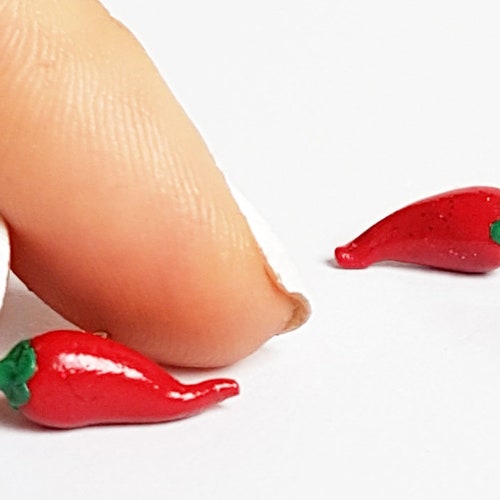 Chili Earrings / Red Pepper Stud Earrings/ Spicy Gift/ Food Etsy