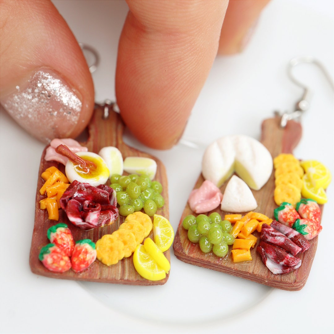 Charcuterie Board Earrings/charcuterie Earrings/miniature Food Earrings