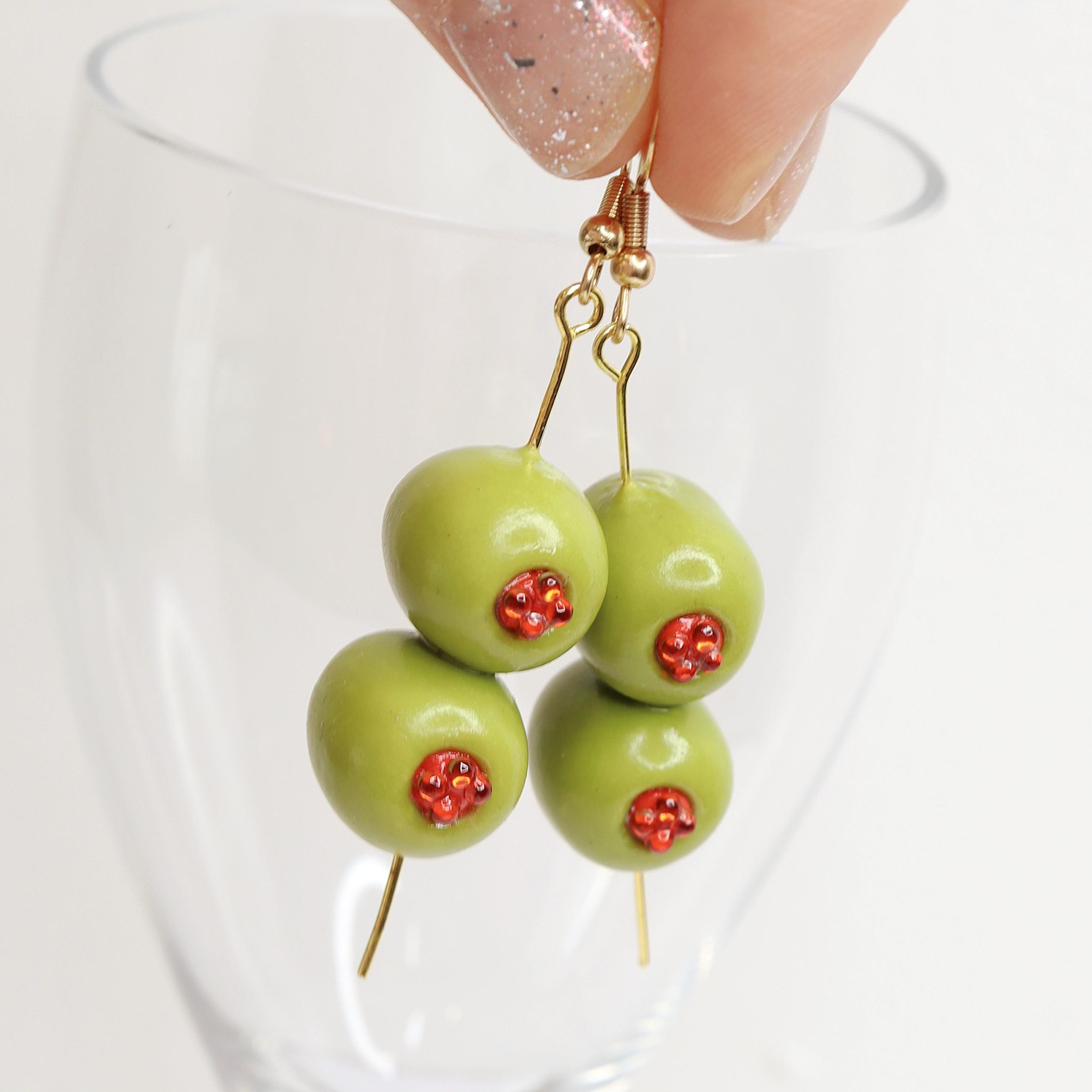 R.ALAGAN/OLIVE EARRINGS