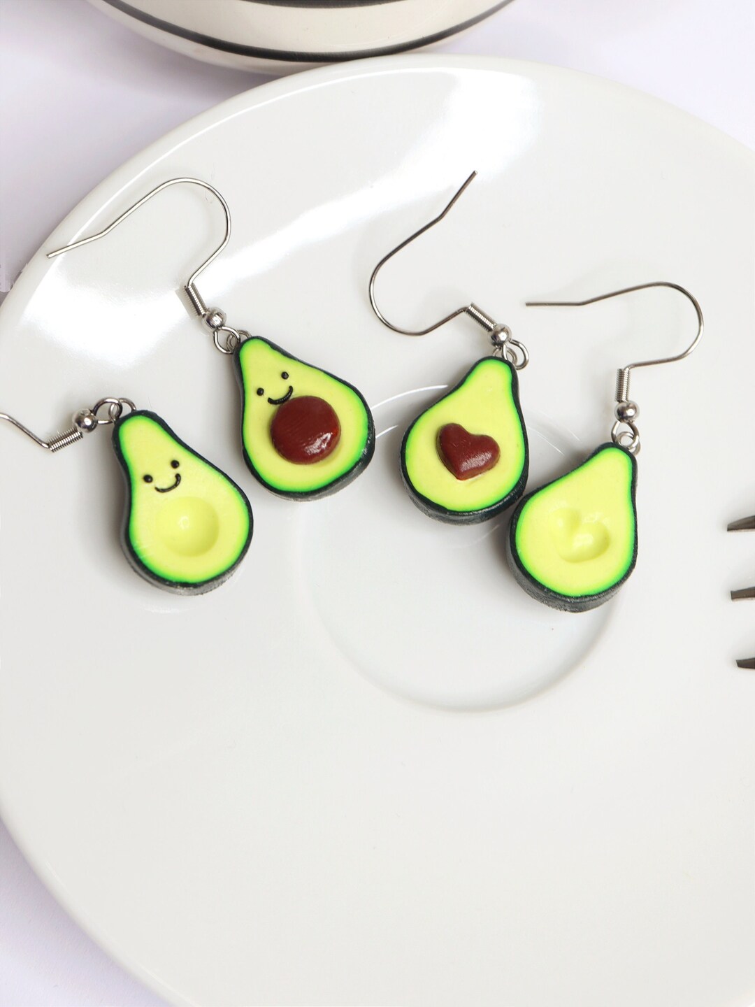 Avocado In Love Earrings main image 1