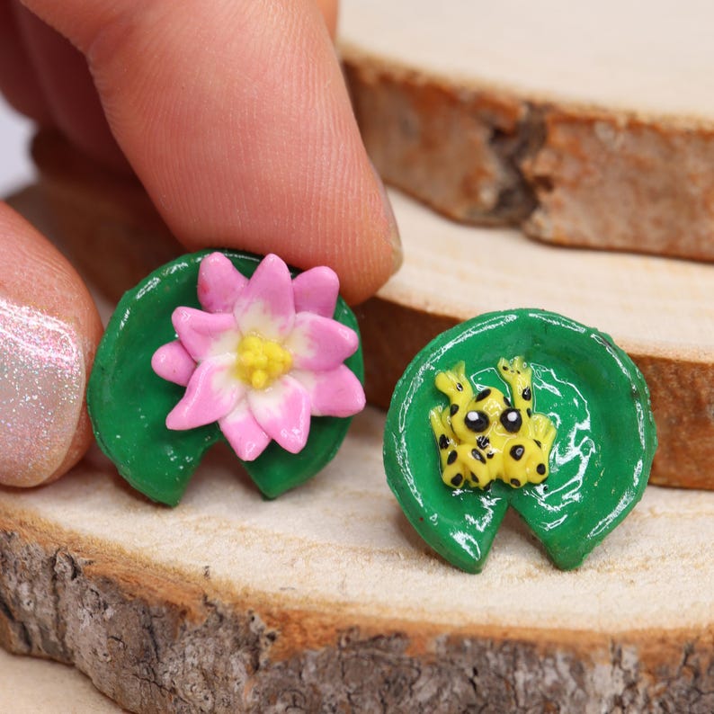 Water Lily Earrings