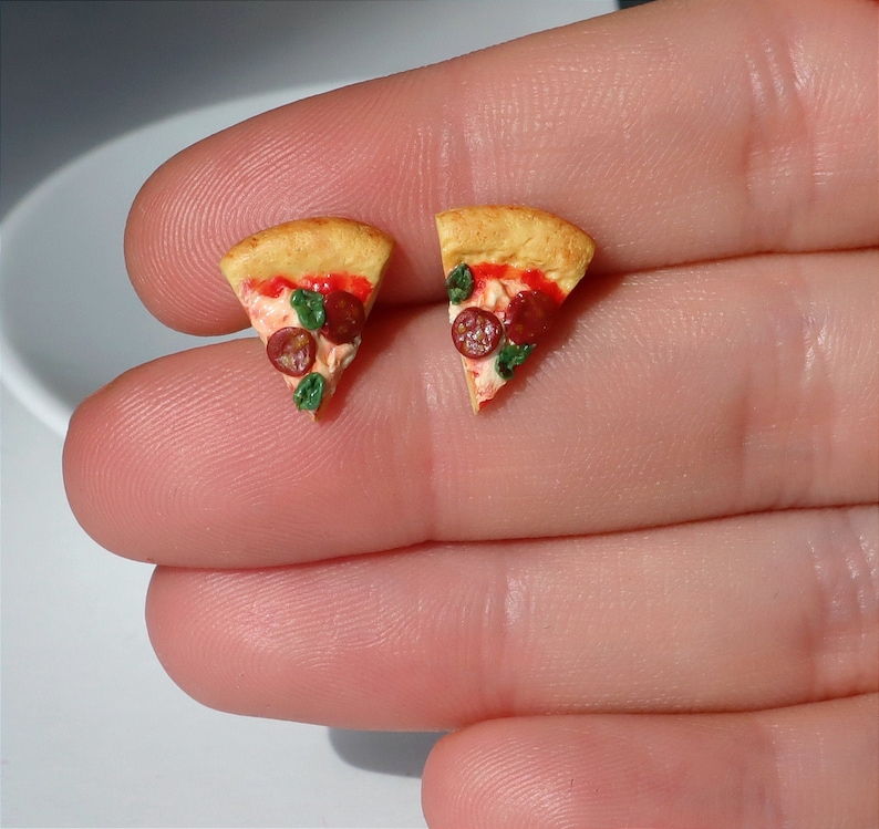 Pepperoni Pizza Earrings