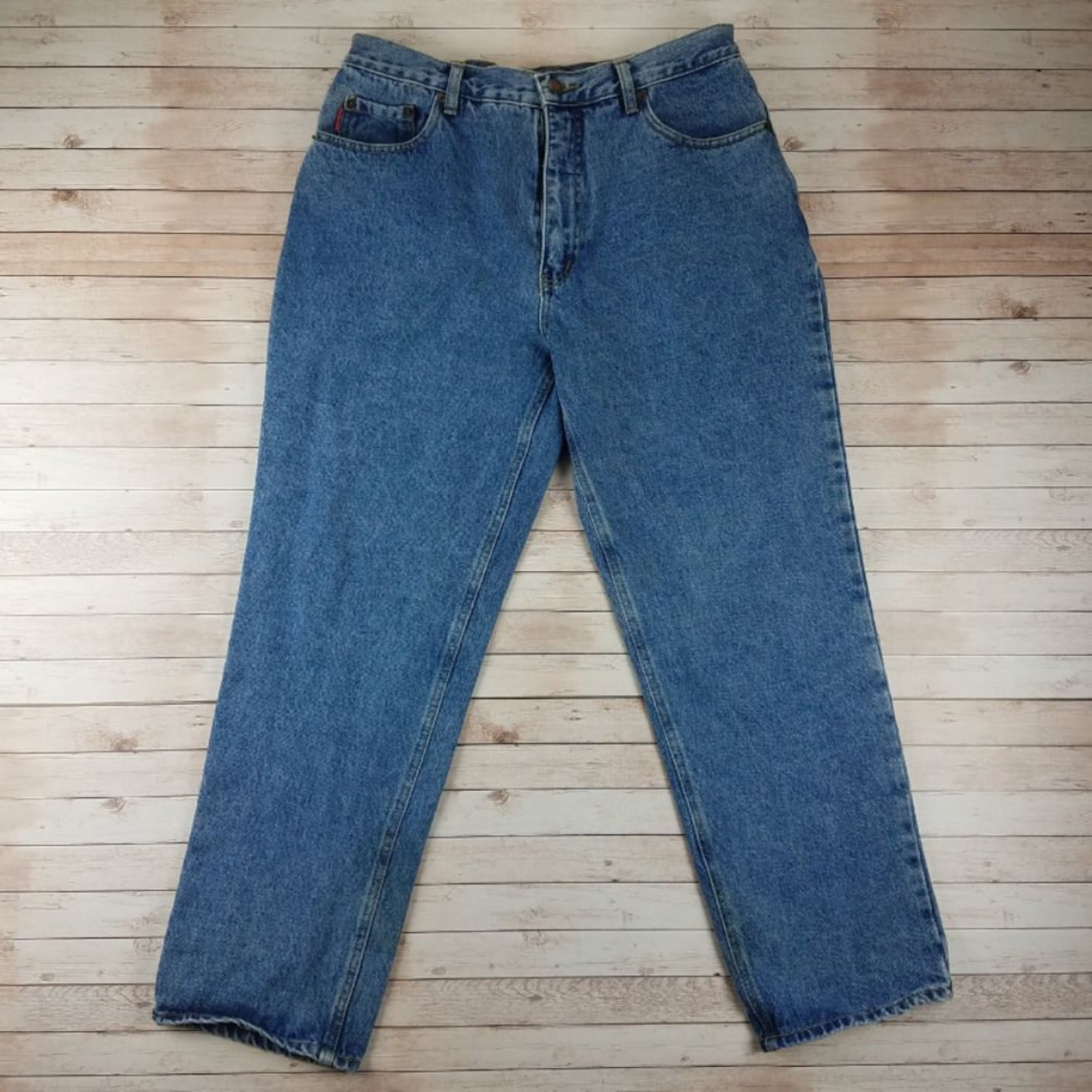 Vintage 1990s Bugle Boy 750 Blue Jeans - Etsy