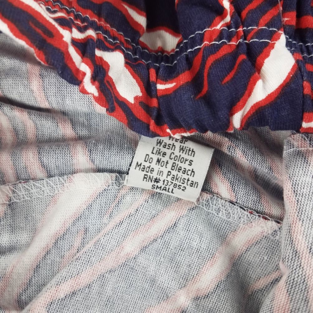 Vintage Red White and Blue Colorway Zubaz Zebra Print | Etsy