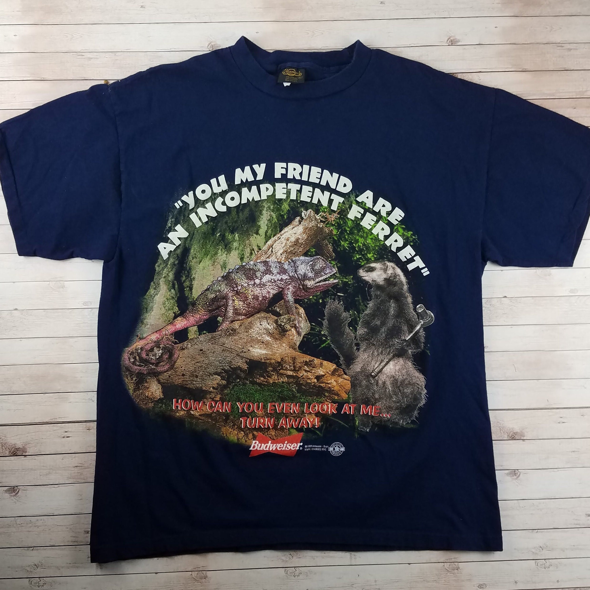 Vintage 1990s Budweiser Beer Lizard and 