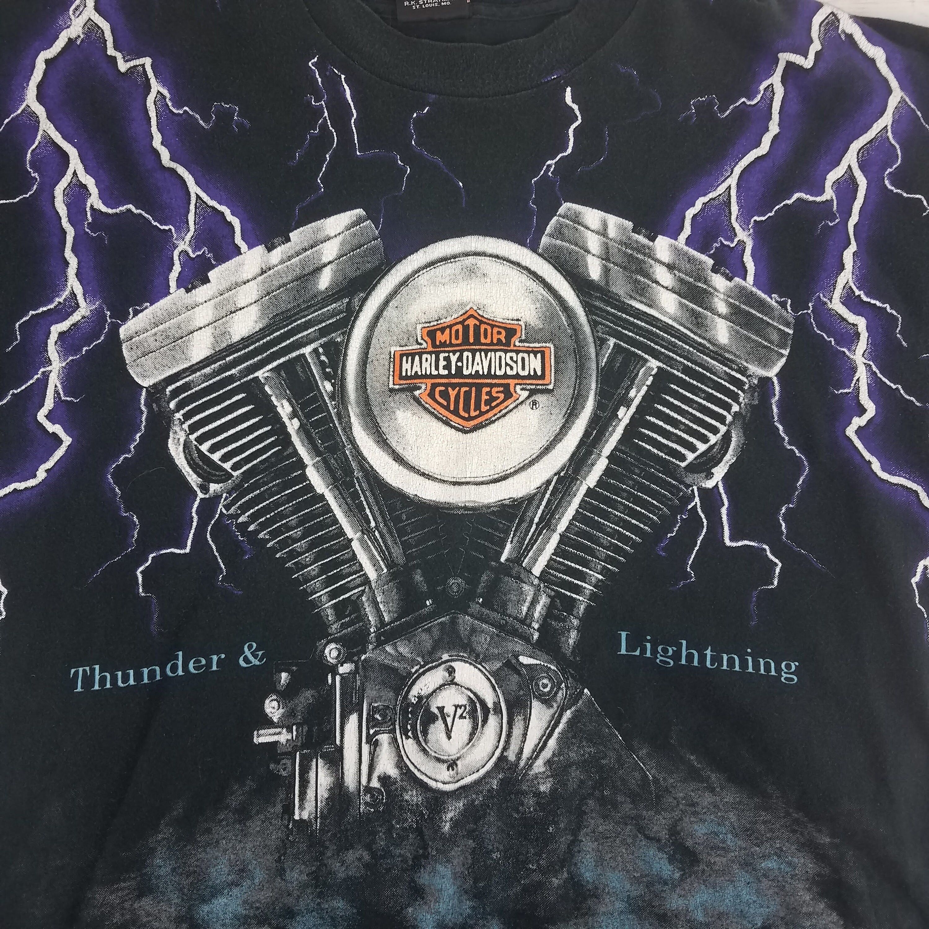 Rare Size Vintage 1990s Harley Davidson Motorcycles Purple - Etsy