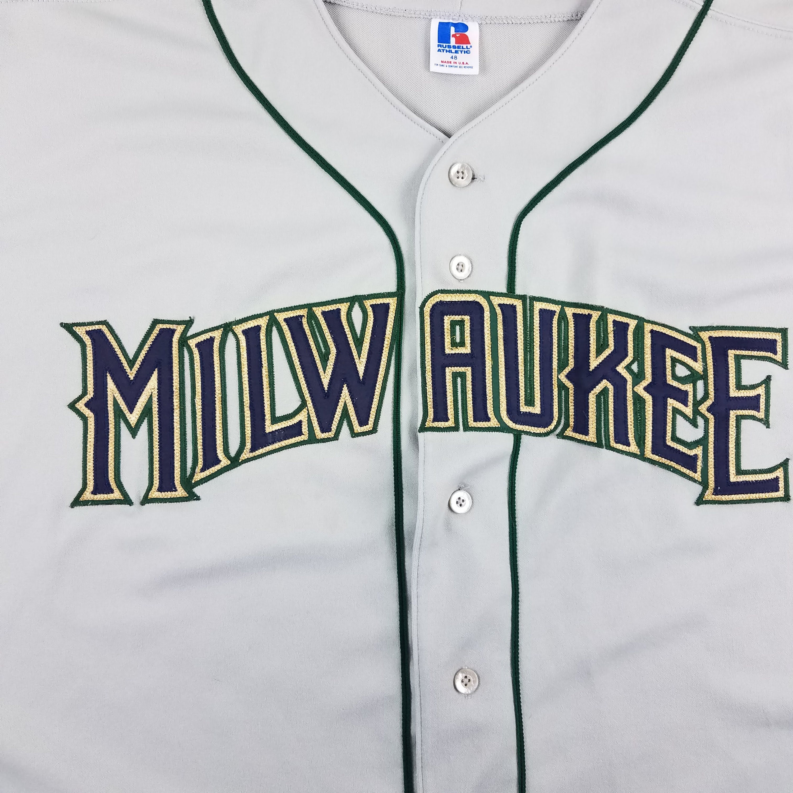 Vintage 1990s Milwaukee Brewers MLB Baseball Russell Diamond 