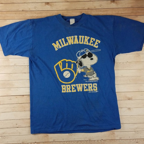 Vintage 1980s Milwaukee Brewers Classic Logo Snoop