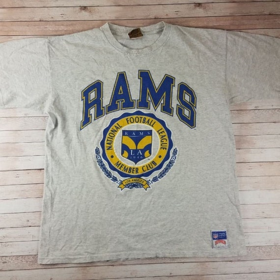 Vintage 1990s Los Angeles Rams NFL Football Nutmeg Mills Sport | Etsy