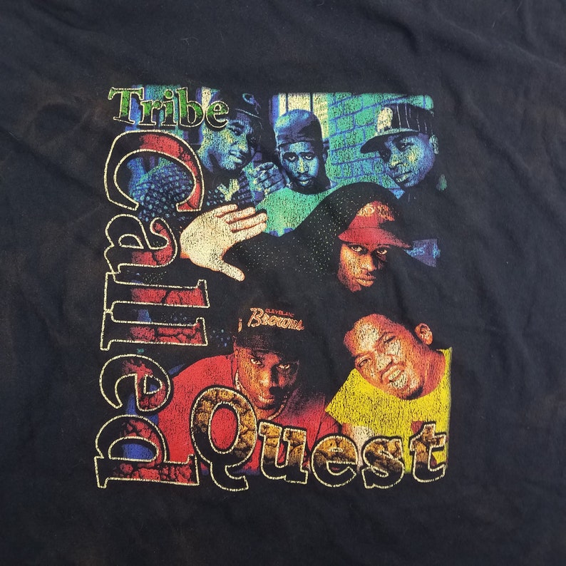 Vintage 2000s Y2K Tribe Called Quest Hip-hop Sun Faded Black - Etsy