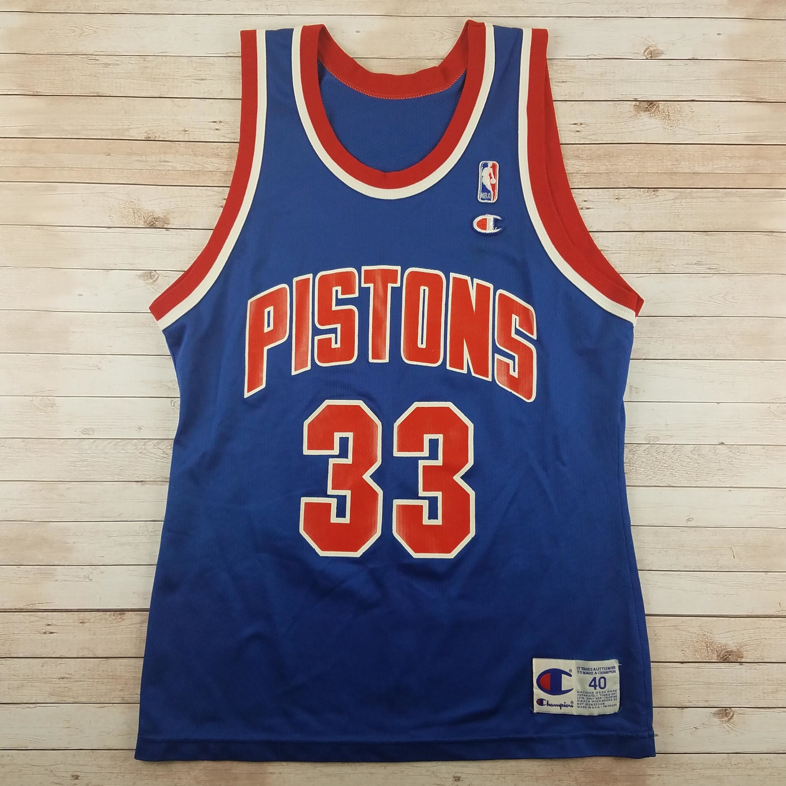 Vintage 1990 Grant Hill Detroit Pistons NBA Campeones Camiseta Etsy