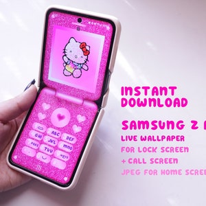 Cute Kitty All Samsung Z Flip Phones Live Wallpaper/Screensaver| Instant Download