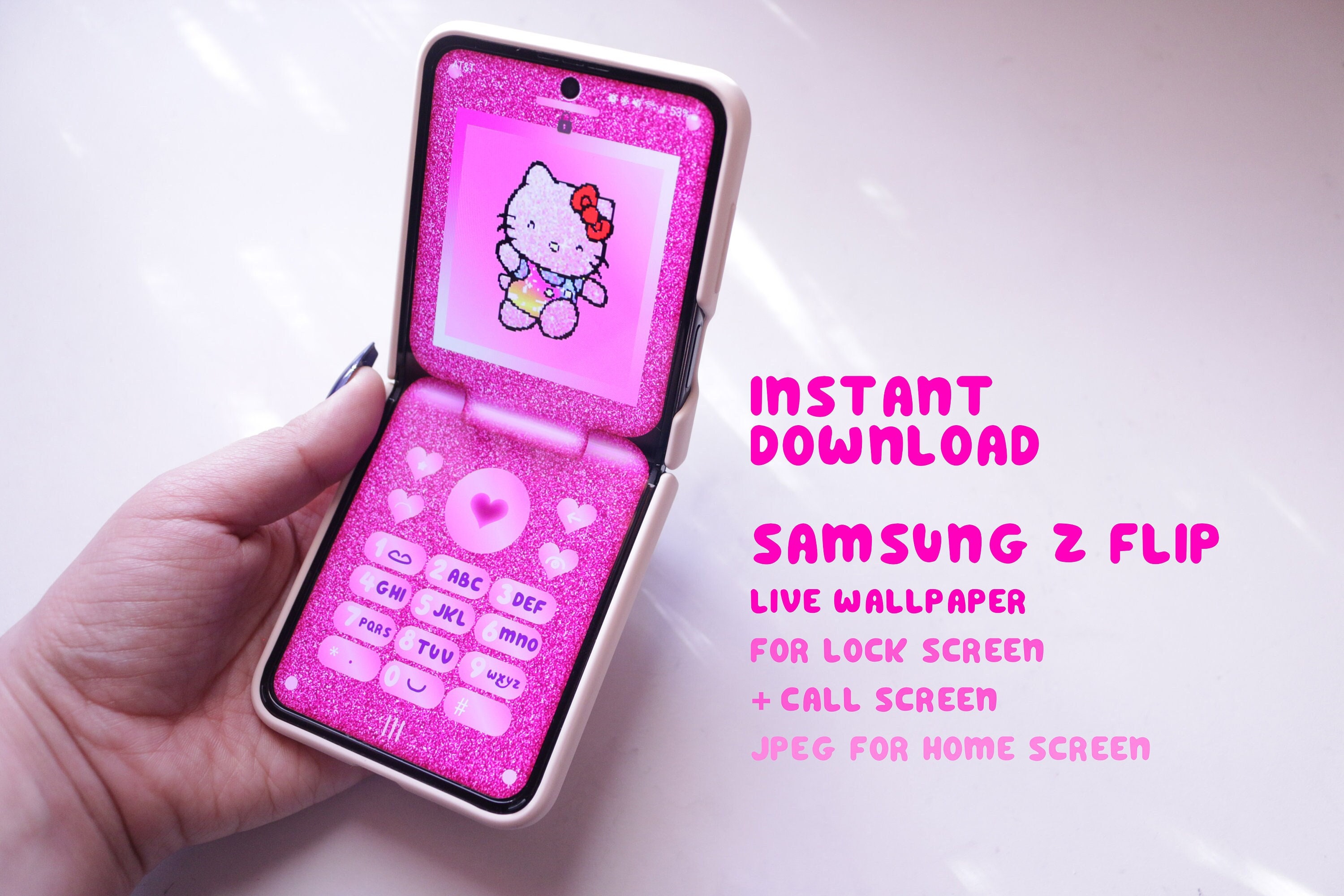 Kitty Samsung Z Flip 3/4 Live Wallpaper/screensaver Instant - Etsy Australia
