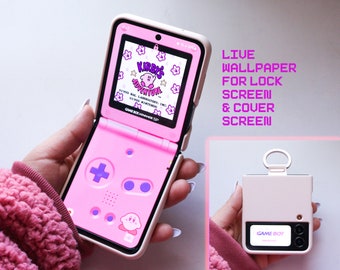 レトロゲームコンソールライブゲームボーイ壁紙、Samsung Z Flip