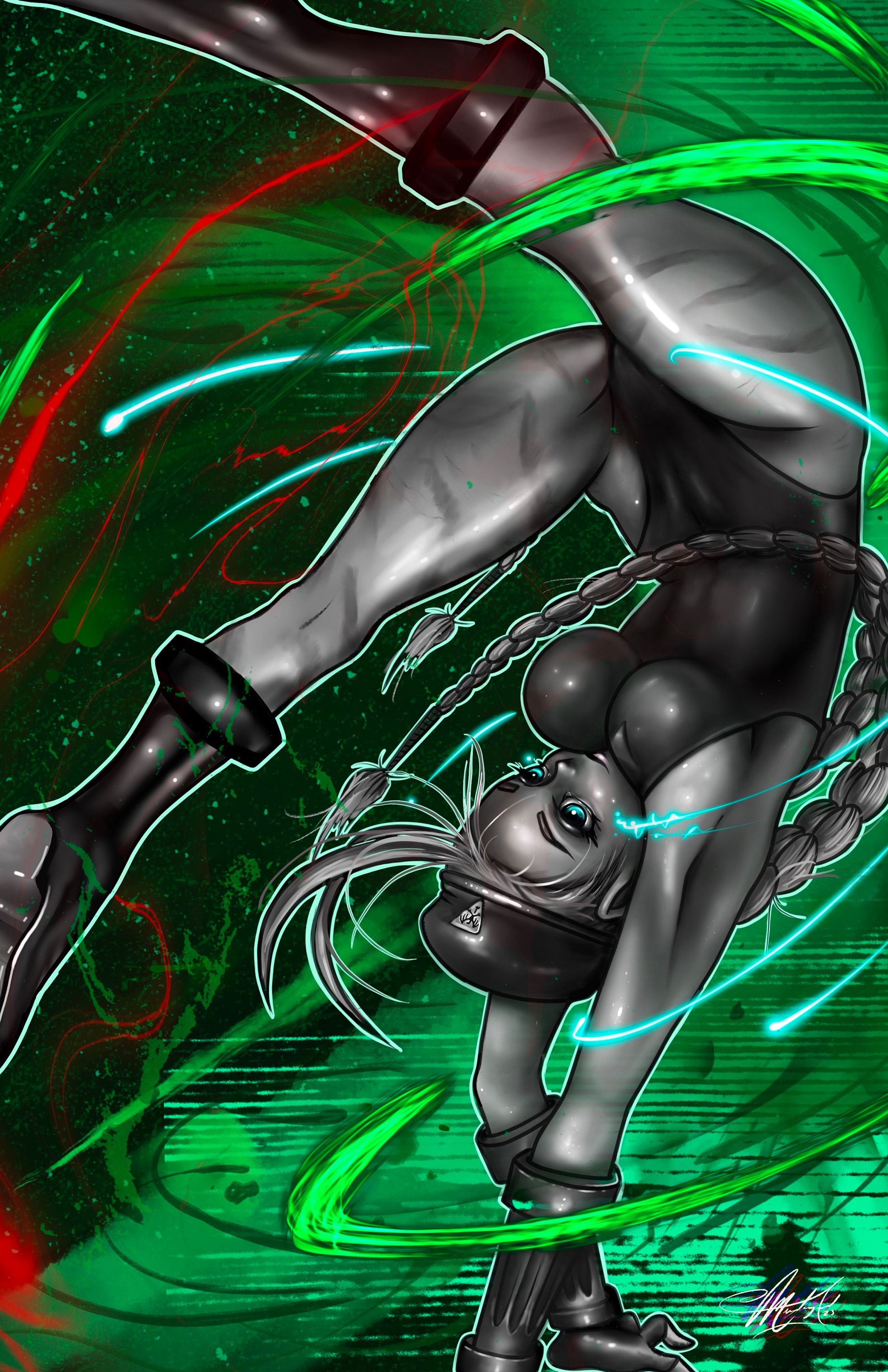 Street Fighter Cammy White Engraved Holo Foil Character Art