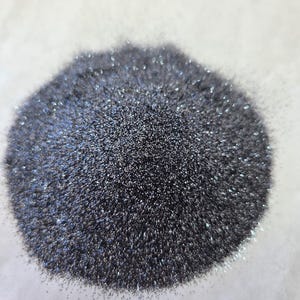 Mezcla de purpurina metálica ultrafina de poliéster con efecto plomo - Gris brillante Plata oscura Suministros para manualidades 2 oz Agitador para vasos Uñas de resina imagen 6