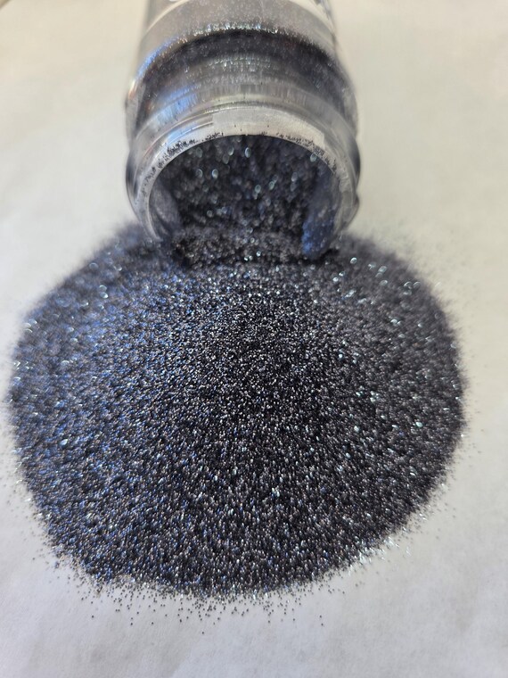 Lead Poison Metallic Ultra Fine Polyester Glitter Mix - Bright Gray Dark Silver Craft Supplies 2oz Shaker for Tumblers Resin Nails