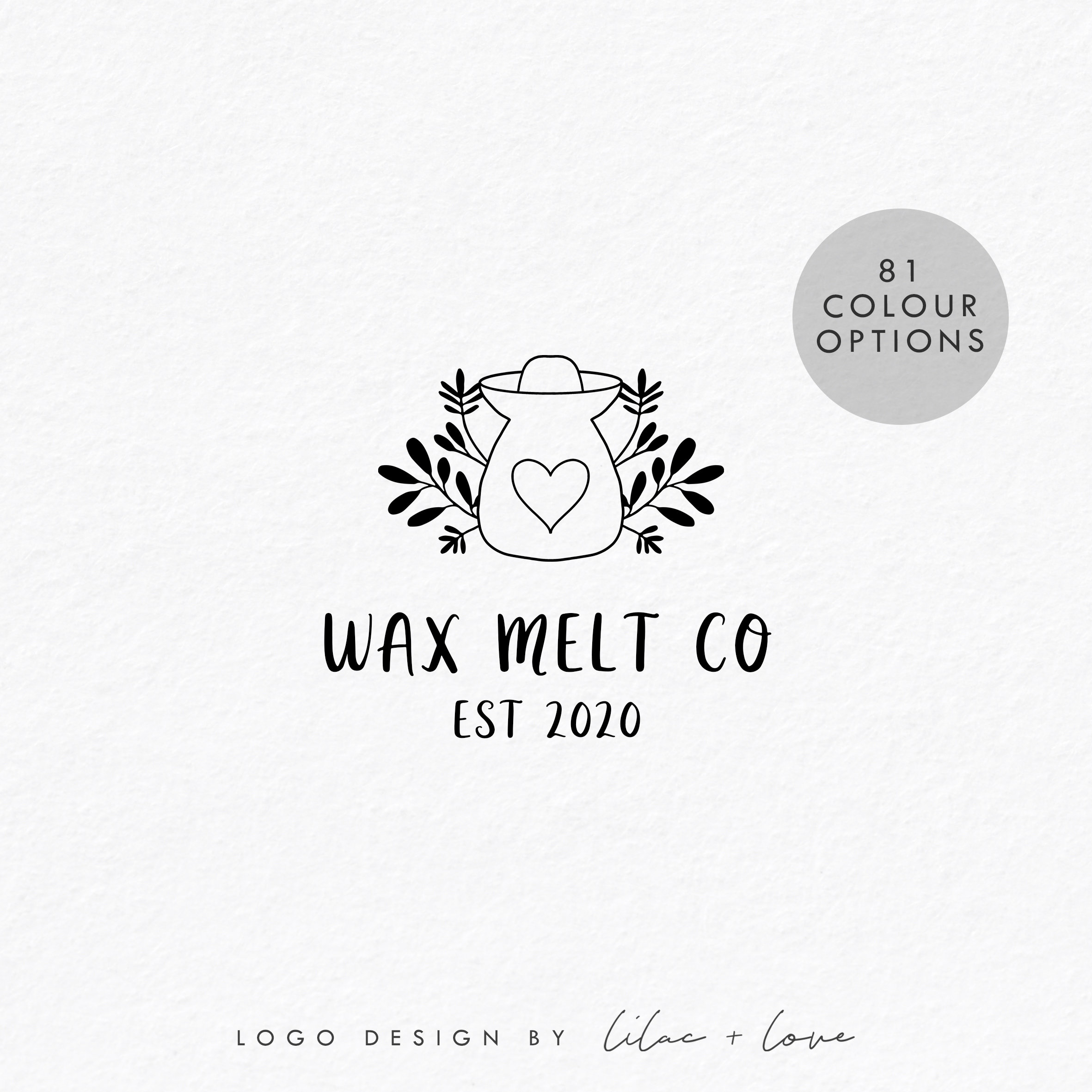 Pre Made Custom Logo Design // Wax Melt Logo Candle Making | Etsy