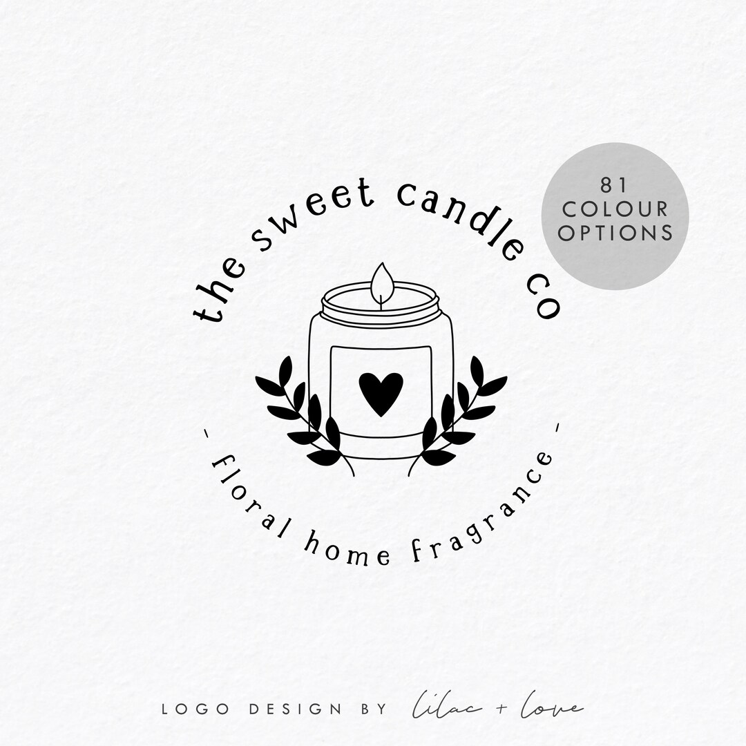 Pre Made Custom Logo Design / Candle Maker Logo Home Etsy UK