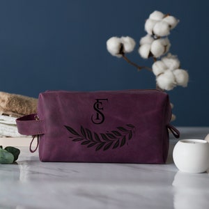 Regali di nozze personalizzati, kit Dopp personalizzati, borse da toilette in pelle, regali di compleanno, regali per lui, organizzatori di viaggi