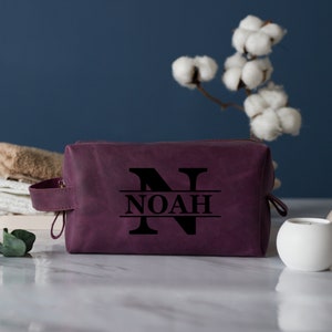 Kit Dopp, regali di compleanno, regali personalizzati, regali per lui, regali in pelle per papà, borse da toilette in pelle personalizzate, regali di laurea, per lui,