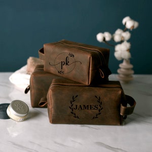 Regalo per la festa del papà, kit Dopp personalizzati e borse da toilette in pelle per lui!  Regali di compleanno, regali personalizzati, regali per i testimoni dello sposo, borse da viaggio