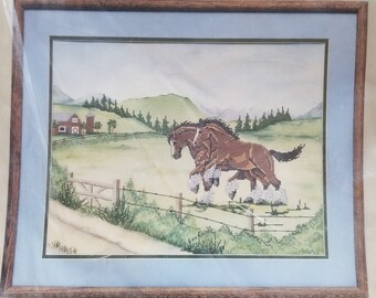 Cross Stitch Chart Pattern /"Fadjur The Magnificent/" Horse - Arab Stallion