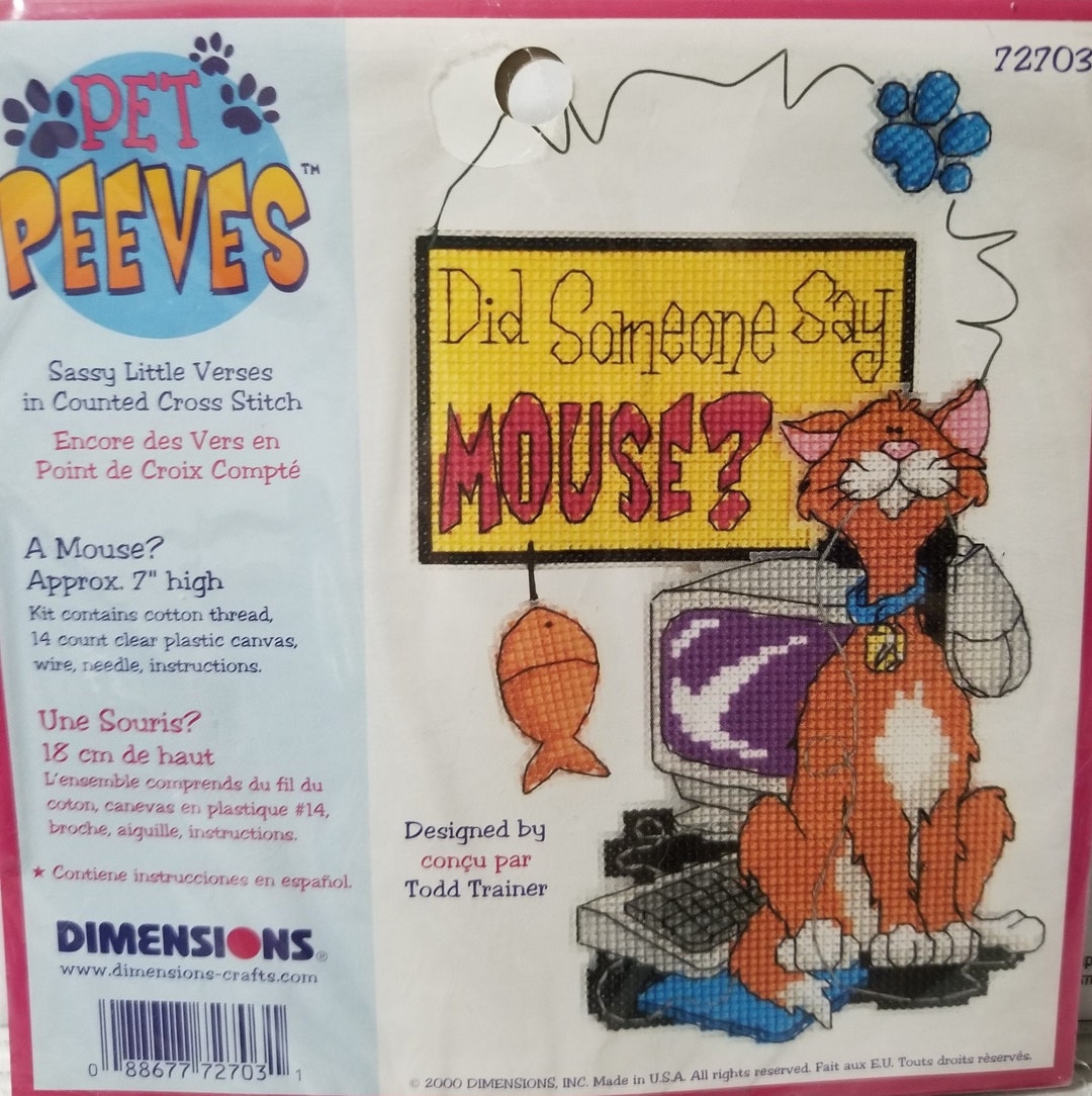 Pet Peeves Kita Mouse, by Todd Trainer for Dimensions PRICE REDUCTION Etsy