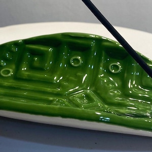 Handmade Ceramic Leaf Incense Holder