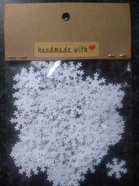 100 snowflakes light blue 15 mm Christmas table decorations #78