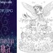 Fairy's Cake Valentine's Day Coloring Page faebruary 2023 Printable ...