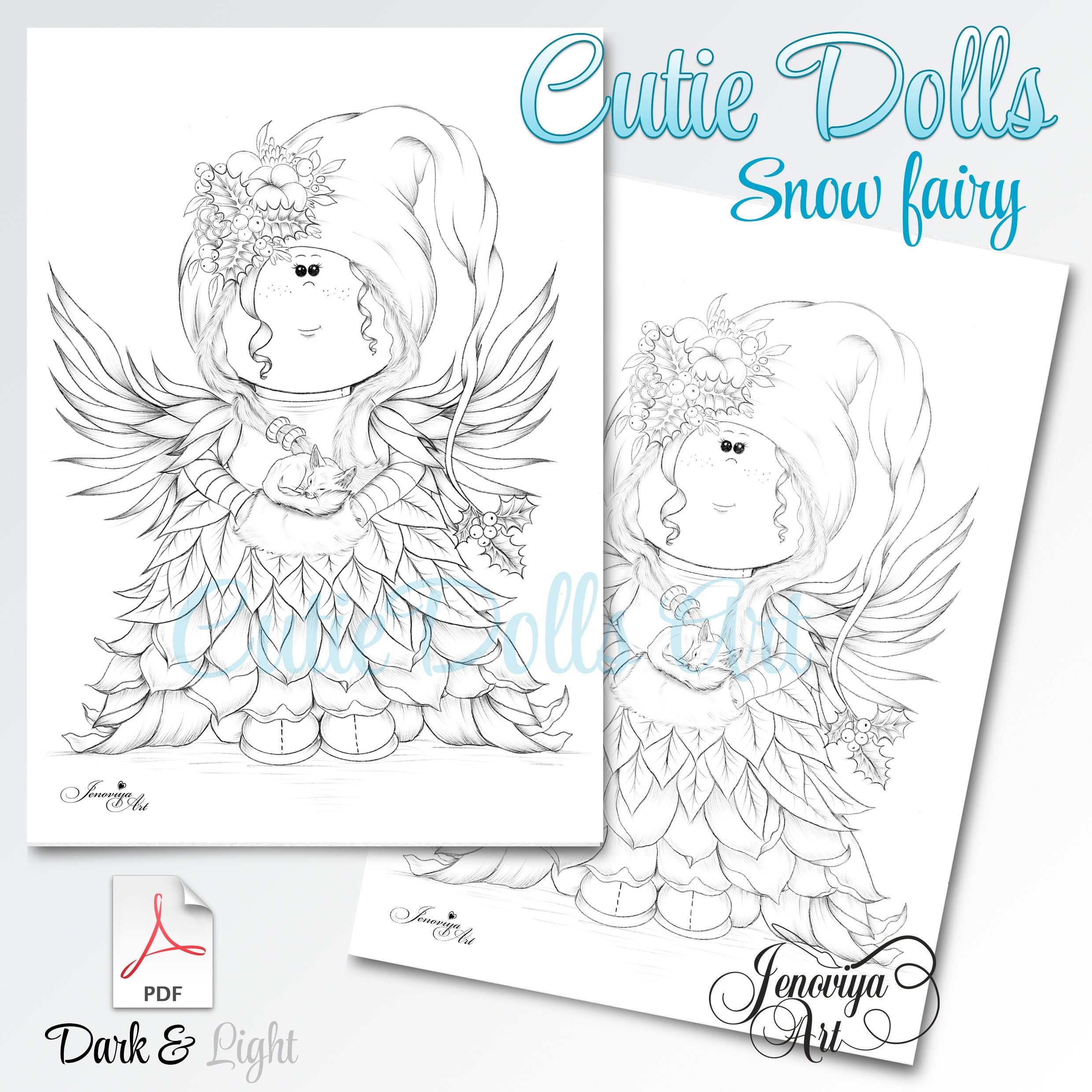 Snow Fairy Coloring Pages