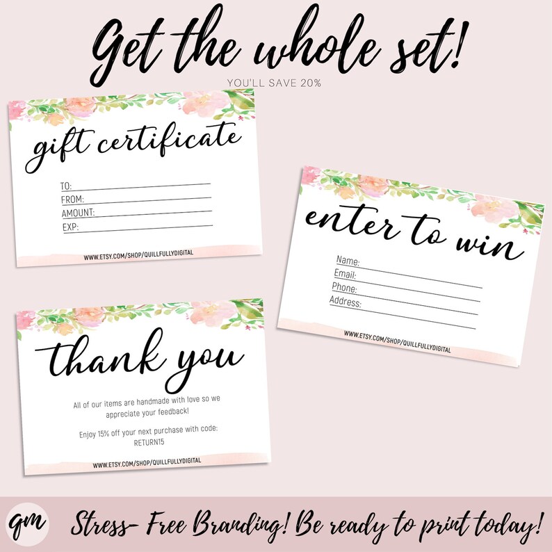 Custom Floral Thank You For Your Order Card Editable Thank You For Purchase Diy Customer Thank You Card Etsy Thank You Card Template Stationery Paper Party Supplies Vadel Com