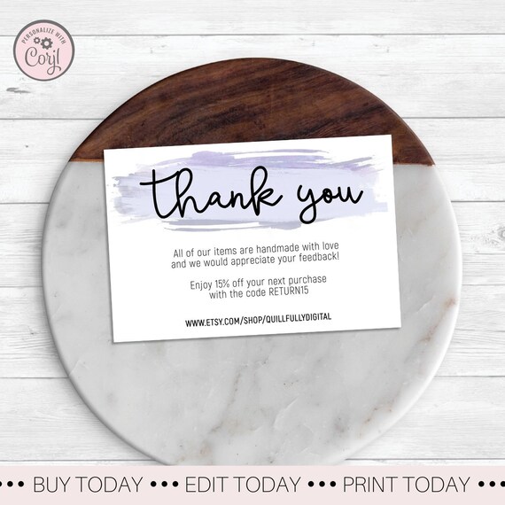 Thank you cards inspirational Cards Set of 15