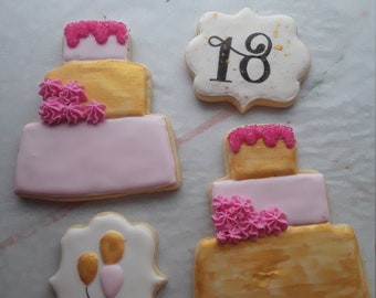 12 Girl Birthday Cookies