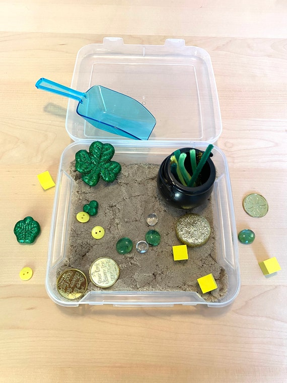 St. Patricks Day Kinetic Sand Sensory Kit 
