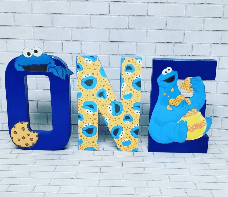 Cookie Monster Birthday Party Cookie Monster 1st Etsy