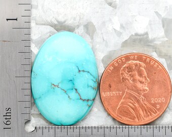 Fox Turquoise Cabochon, Made In USA Blue Turquoise Cabochon For Sterling Silver Gold Handmade Jewelry Pendants