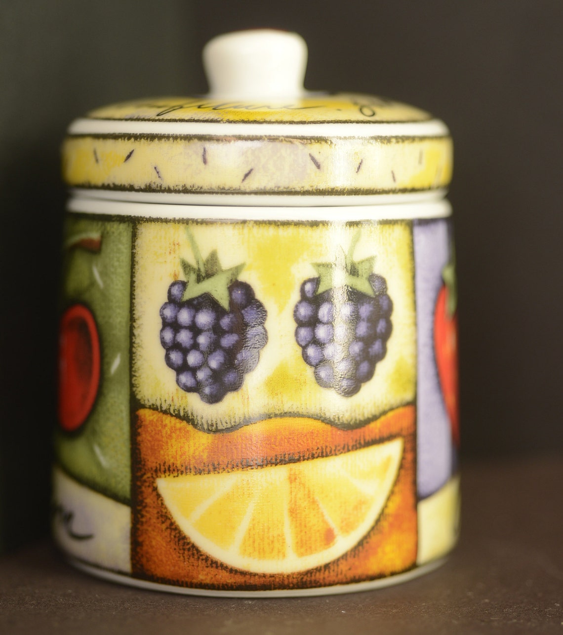Conserve preserve Jam marmalade pot with Lid decorated with Etsy
