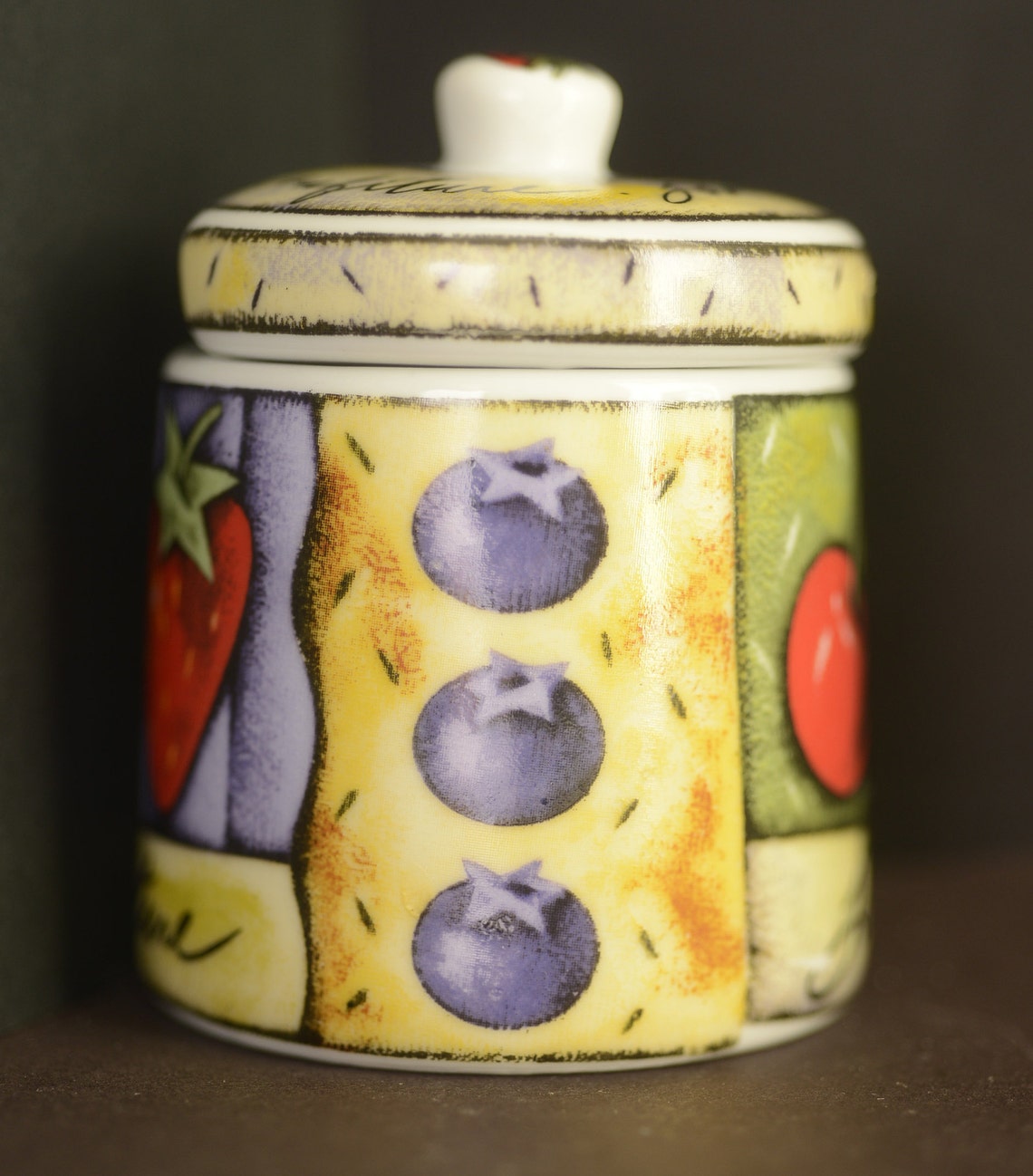 Conserve preserve Jam marmalade pot with Lid decorated with Etsy
