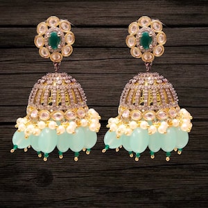 Moissanite Victorian Jhumka By Asp Fashion Jewellery