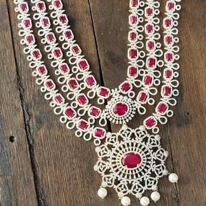 Multy layers American diamond necklace By Asp Fashion