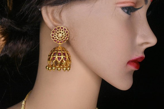 Kempu Jhumka Set by Asp Fashion Jewellery Etsy Australia