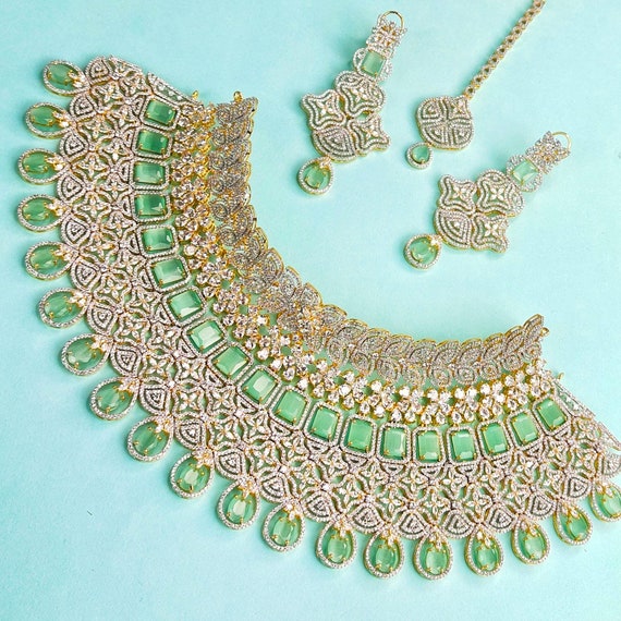 Mint green shop costume jewellery