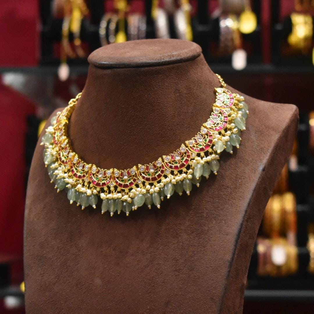 Jadau Kundan Jalebi Necklace| Traditional Necklace